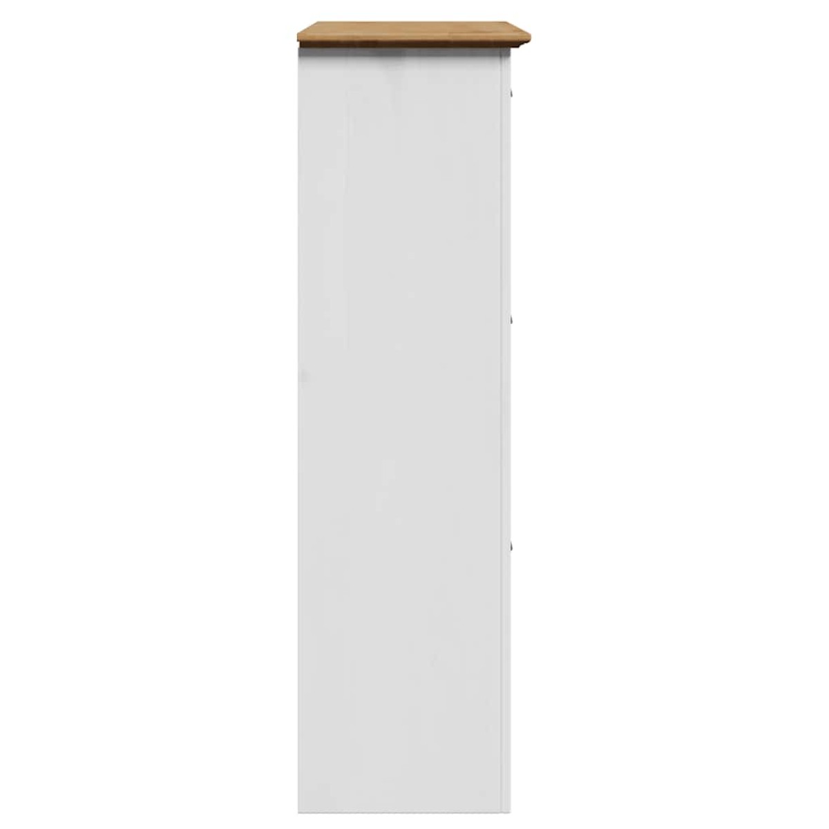 Ράφι παπουτσιών vidaXL BODO Λευκό και καφέ 80x35x118 cm