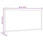 vidaXL Μαγνητικός Λευκός Πίνακας με Πλαίσιο από Μασίφ Ξύλο Πεύκου 60x30 εκ.