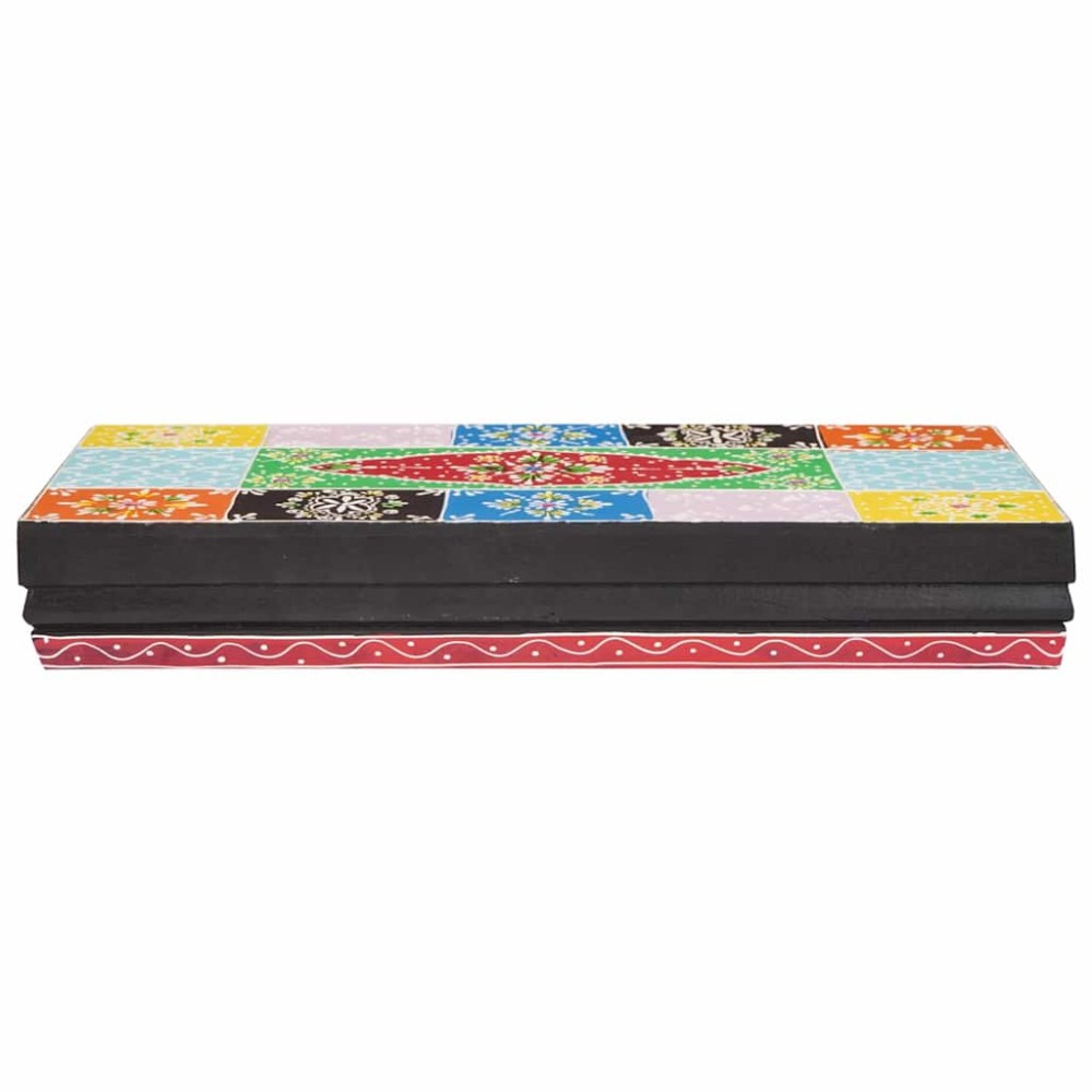 vidaXL Ράφια τοίχου 2 pcs Πολύχρωμο 40 x 20 x 6 cm Μασίφ ξύλο μάνγκο