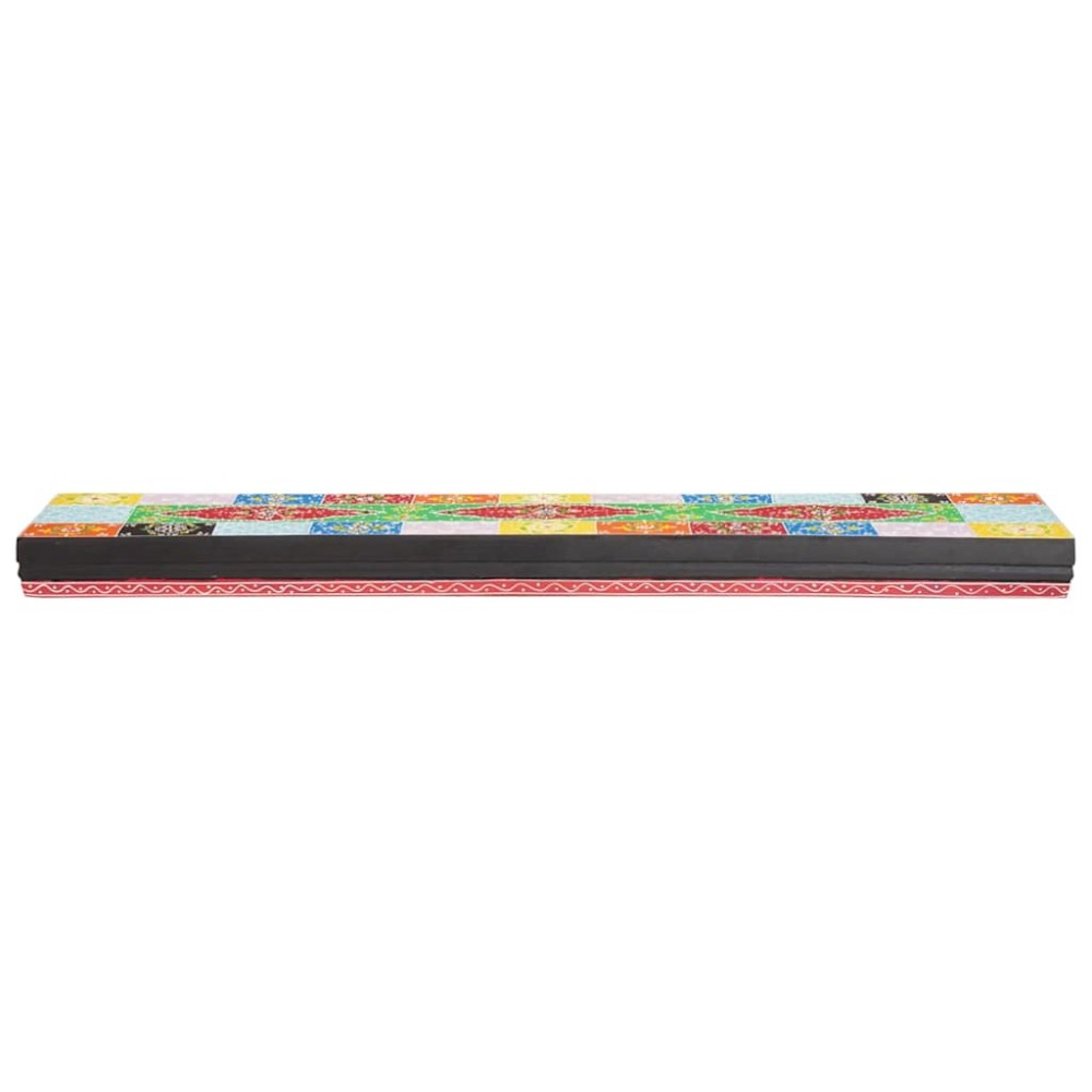 vidaXL Ράφια τοίχου 2 pcs Πολύχρωμο 100 x 20 x 6 cm Μασίφ ξύλο μάνγκο