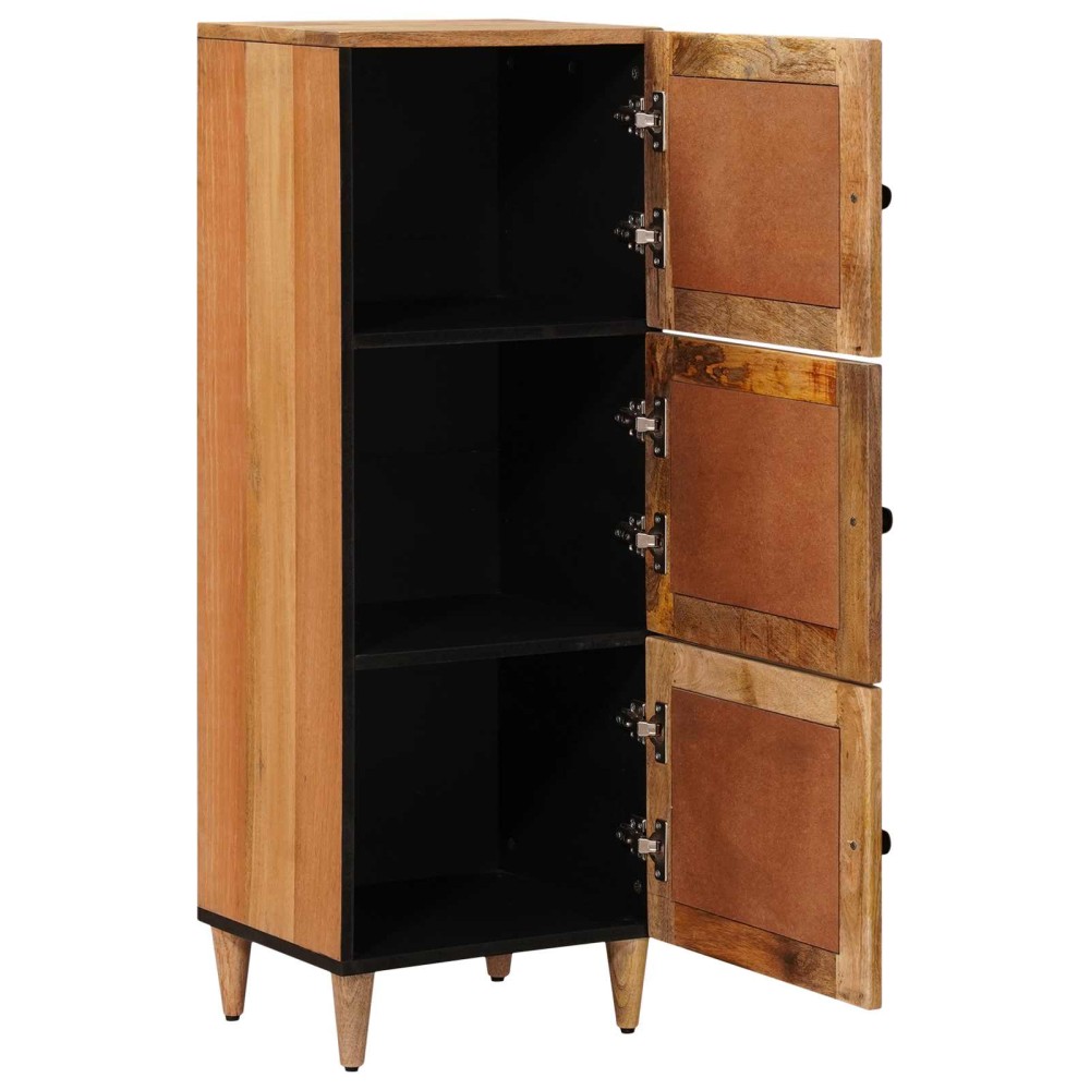 vidaXL Highboard με πόρτα Φυσικό 40 x 33 x 110 εκ Στερεό ξύλο μάνγκο