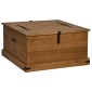 vidaXL Σεντούκι αποθήκευσης HALDEN 91x91x47 cm Ξύλο μασίφ πεύκο