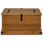 vidaXL Σεντούκι αποθήκευσης HALDEN 91x91x47 cm Ξύλο μασίφ πεύκο