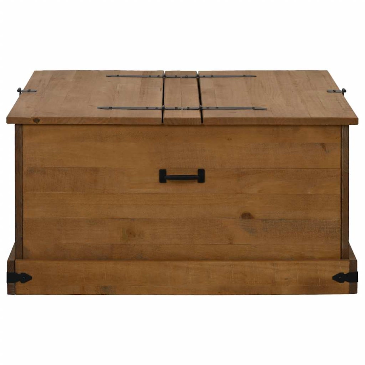 vidaXL Σεντούκι αποθήκευσης HALDEN 91x91x47 cm Ξύλο μασίφ πεύκο