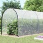 vidaXL Σαφής μουσαμάς με οπές 10x12 m Πολυαιθυλένιο