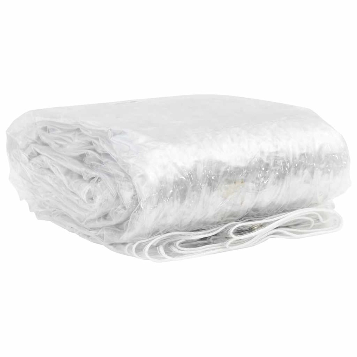 vidaXL Σαφής μουσαμάς με οπές 2x8 m PVC