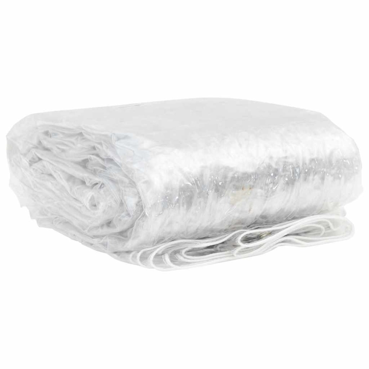 vidaXL Σαφής μουσαμάς με οπές 2x12 m PVC