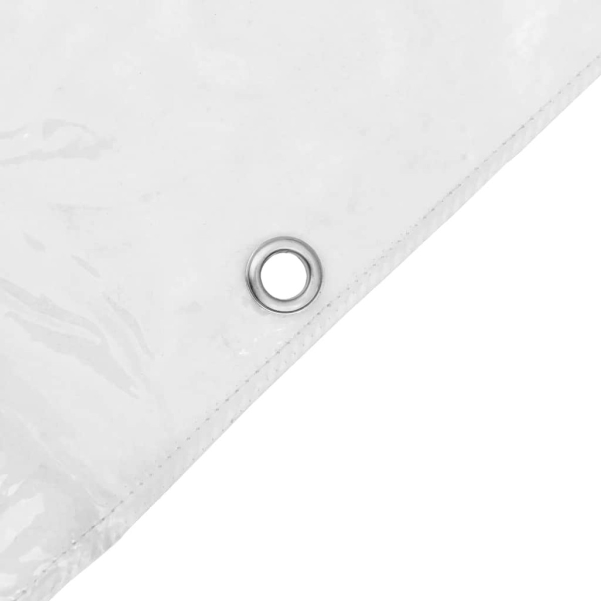 vidaXL σαφής μουσαμάς με τις οπές 4x8 m PVC