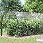 vidaXL Σαφής μουσαμάς με οπές 5x12 m PVC