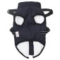 vidaXL παλτό σκύλου ιμάντα αδιάβροχο αντανακλαστικό ναυτικό μπλε L32