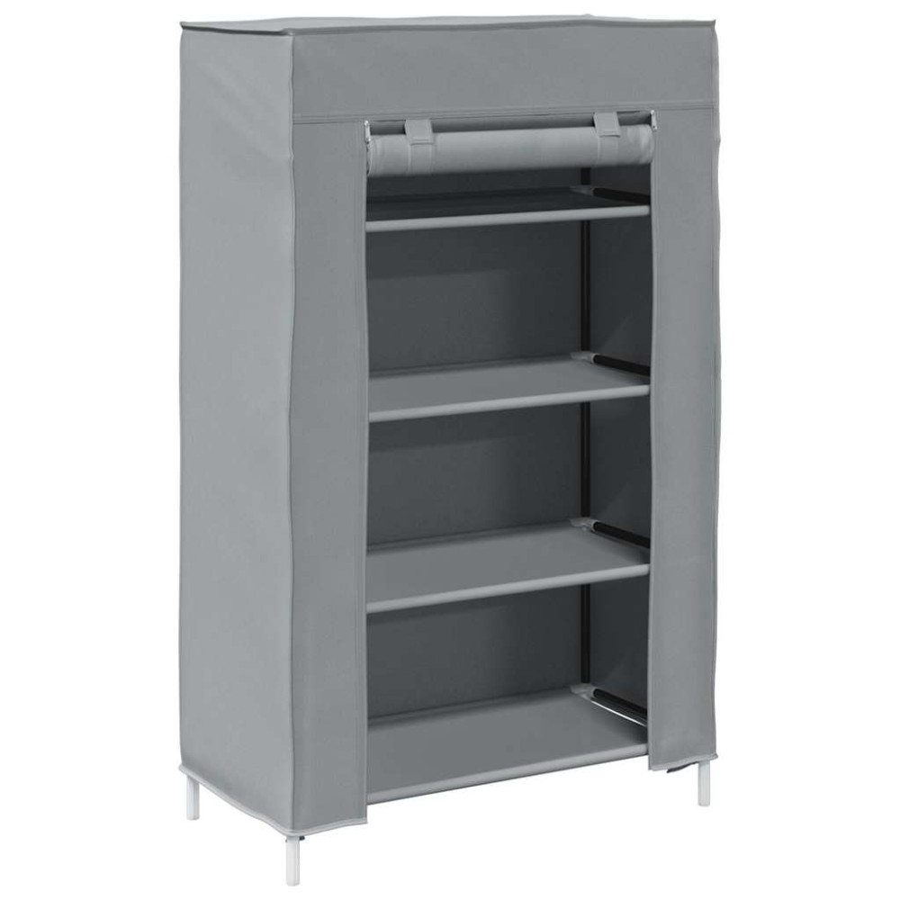 ντουλάπι παπουτσιών vidaXL Γκρι 60,5x30x97 cm Μη υφασμένο ύφασμα