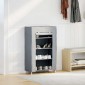 ντουλάπι παπουτσιών vidaXL Γκρι 60,5x30x97 cm Μη υφασμένο ύφασμα