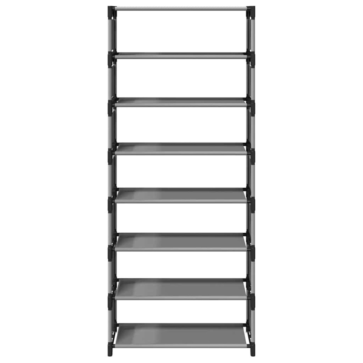 vidaXL Ράφι παπουτσιών 8-βαθμίδων γκρι 54x28x124 cm μη υφασμένο ύφασμα