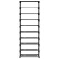 vidaXL Ράφι παπουτσιών 10επιπέδων γκρι 54x28x158 cm μη υφασμένο ύφασμα