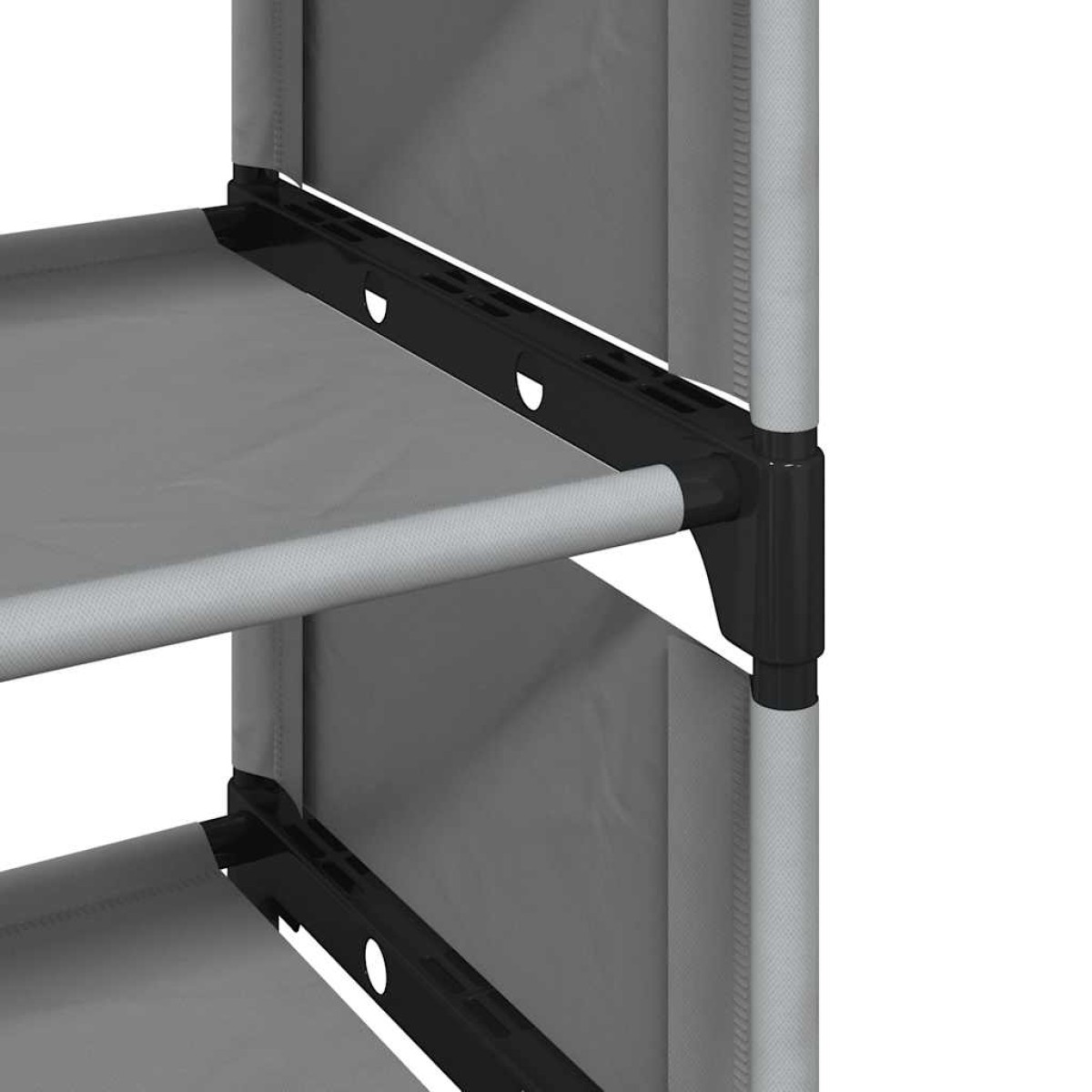 vidaXL Ράφι παπουτσιών 10επιπέδων γκρι 54x28x158 cm μη υφασμένο ύφασμα