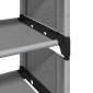 vidaXL Ράφι παπουτσιών 10επιπέδων γκρι 54x28x158 cm μη υφασμένο ύφασμα
