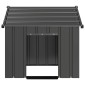 vidaXL Σπιτάκι σκύλου με οροφή 85x107x81 cm Γαλβανισμένος χάλυβας