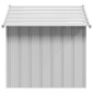 vidaXL Σπιτάκι σκύλου με οροφή 131x101x102 cm Γαλβανισμένος χάλυβας