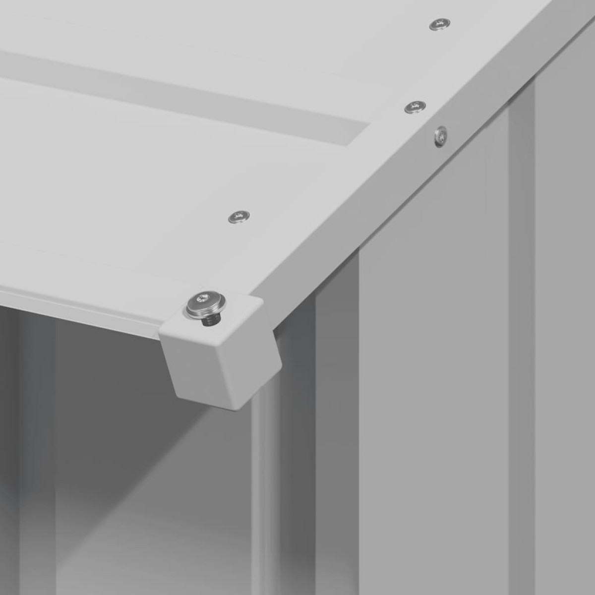 vidaXL Σπιτάκι σκύλου με οροφή 131x101x102 cm Γαλβανισμένος χάλυβας