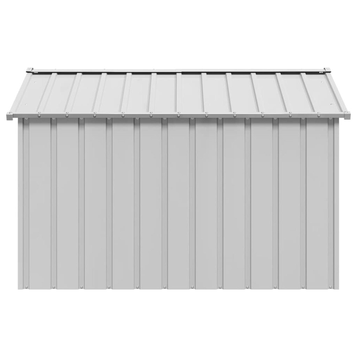 vidaXL Σπιτάκι σκύλου με οροφή 113x153x101 cm Γαλβανισμένος χάλυβας