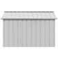 vidaXL Σπιτάκι σκύλου με οροφή 113x153x101 cm Γαλβανισμένος χάλυβας