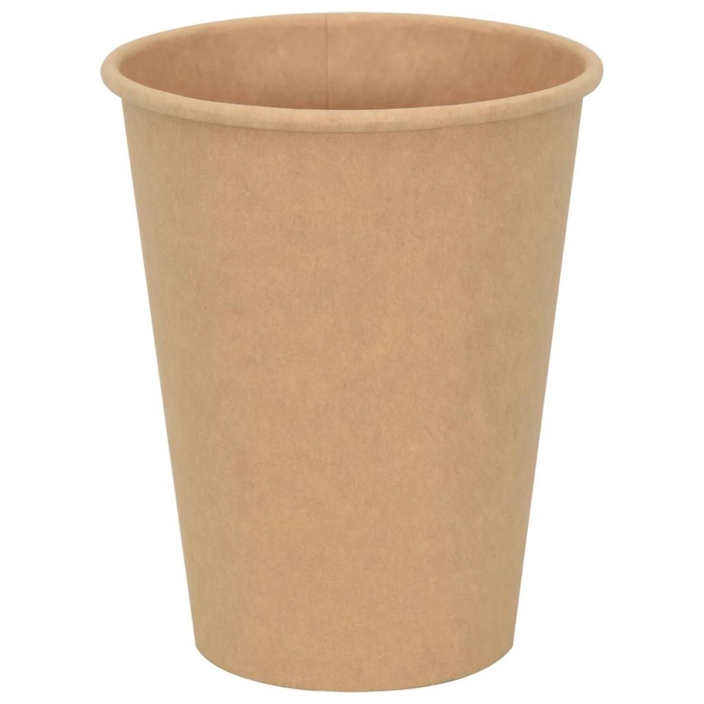 vidaXL Χάρτινα κύπελλα καφέ 1000 τεμάχια 12oz 300ml καφέ