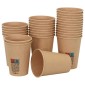 vidaXL Χάρτινα κύπελλα καφέ 1000 τεμάχια 12oz 300ml καφέ