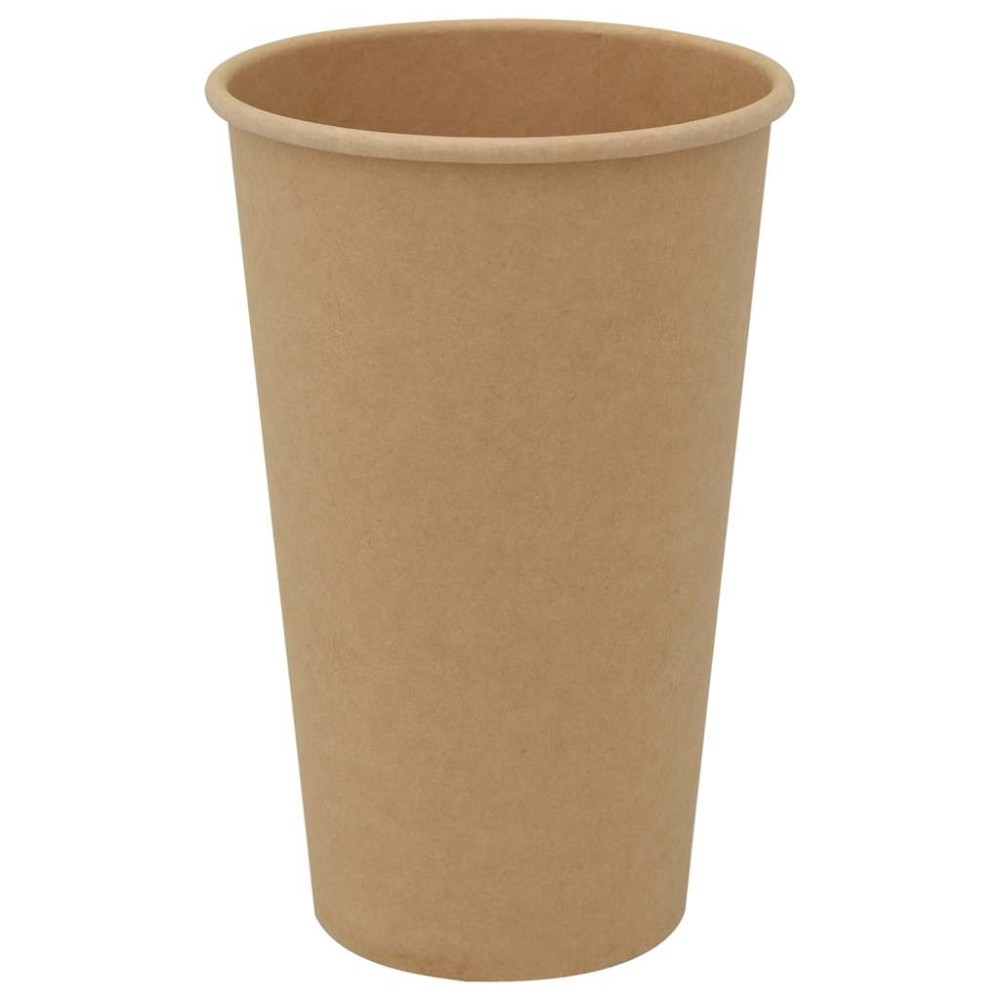 vidaXL Χάρτινα κύπελλα καφέ 1000 τεμάχια 16oz 400ml καφέ