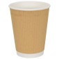 vidaXL Χάρτινα ποτήρια καφέ 500 τεμάχια 12oz 300ml καφέ