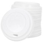 vidaXL Χάρτινα καπάκια καφέ Ø60 mm 4oz 1000 τεμάχια Λευκό πλαστικό