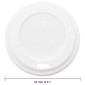 vidaXL Χάρτινα καπάκια καφέ Ø60 mm 4oz 1000 τεμάχια Λευκό πλαστικό