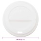 vidaXL Χάρτινα καπάκια καφέ Ø90 mm 12oz και 16oz 1000 τεμάχια