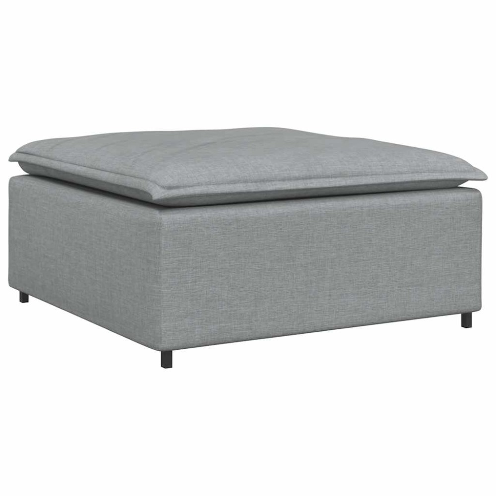 vidaXL Υποπόδιο Καναπέ Ανοιχτό Γκρι 100 x 100 x 48 εκ.
