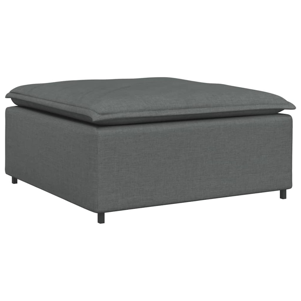 vidaXL Υποπόδιο Καναπέ Σκούρο Γκρι 100 x 100 x 48 εκ.