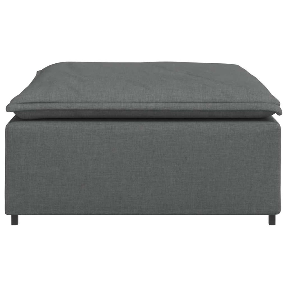 vidaXL Υποπόδιο Καναπέ Σκούρο Γκρι 100 x 100 x 48 εκ.