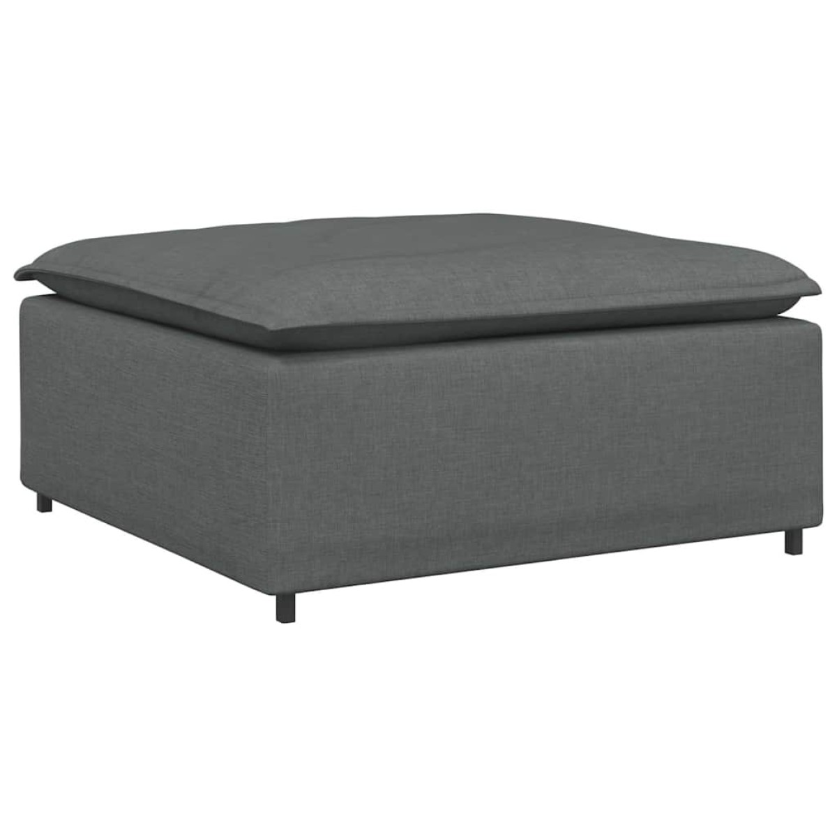 vidaXL Υποπόδιο Καναπέ Σκούρο Γκρι 100 x 100 x 48 εκ.