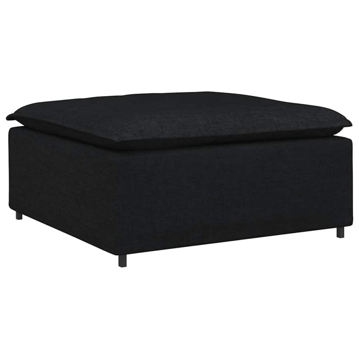 vidaXL Υποπόδιο Καναπέ Μαύρο 100 x 100 x 48 εκ.