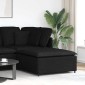 vidaXL Υποπόδιο Καναπέ Μαύρο 100 x 100 x 48 εκ.