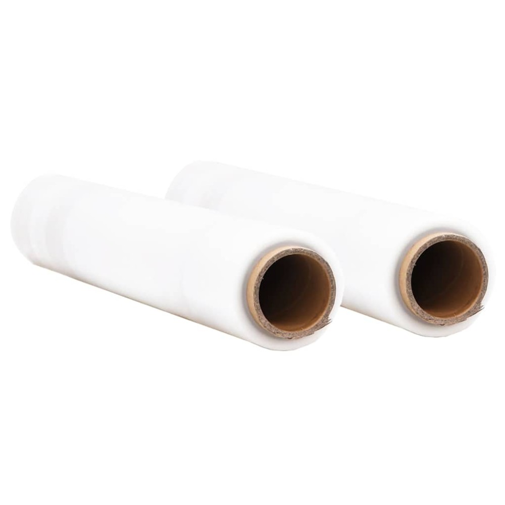 vidaXL Stretch Film 2 τεμάχια Διαφανές 30 μm 50 cm x 300 m