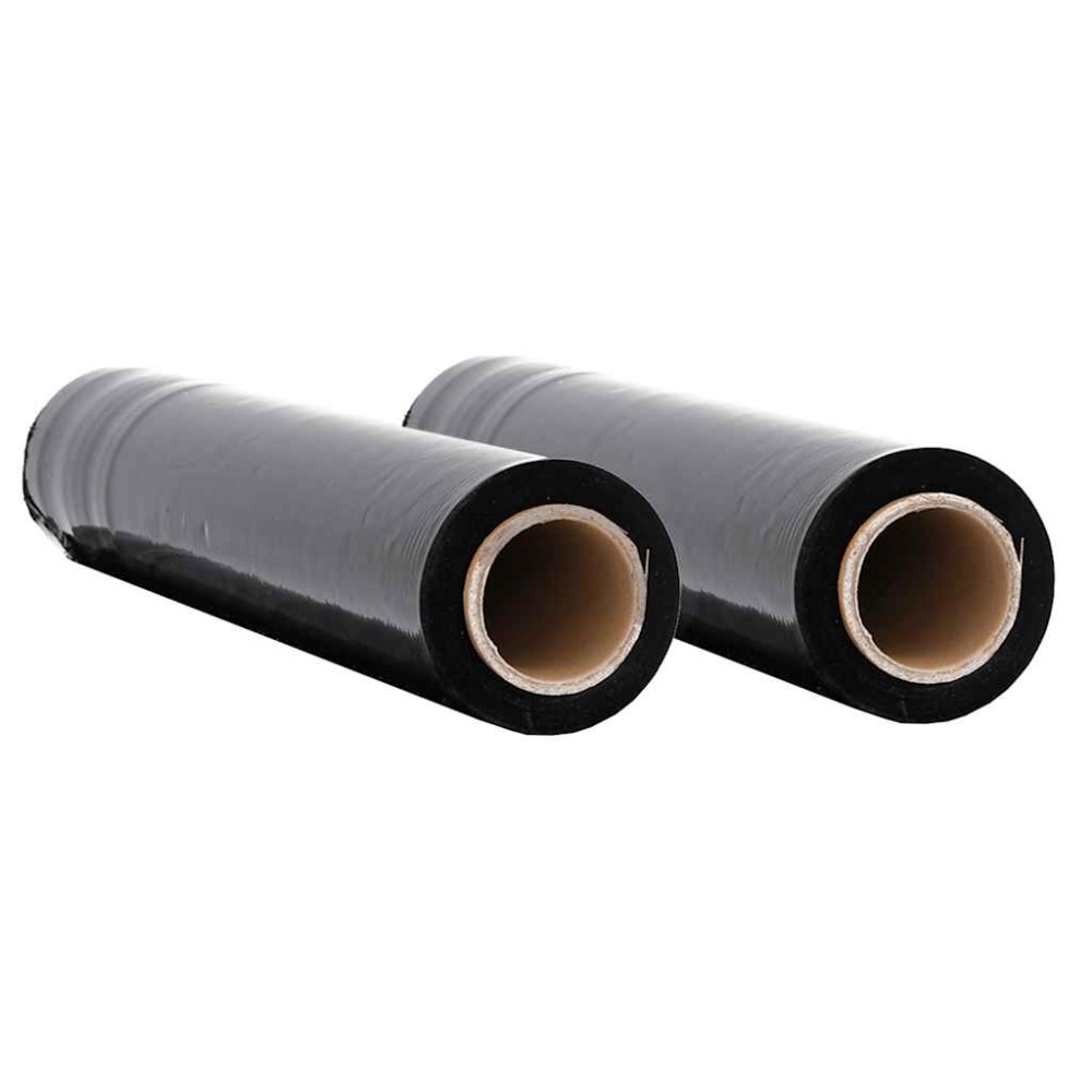 vidaXL Stretch Film 6 τεμάχια Μαύρο 17 μm 50 cm x 300 m