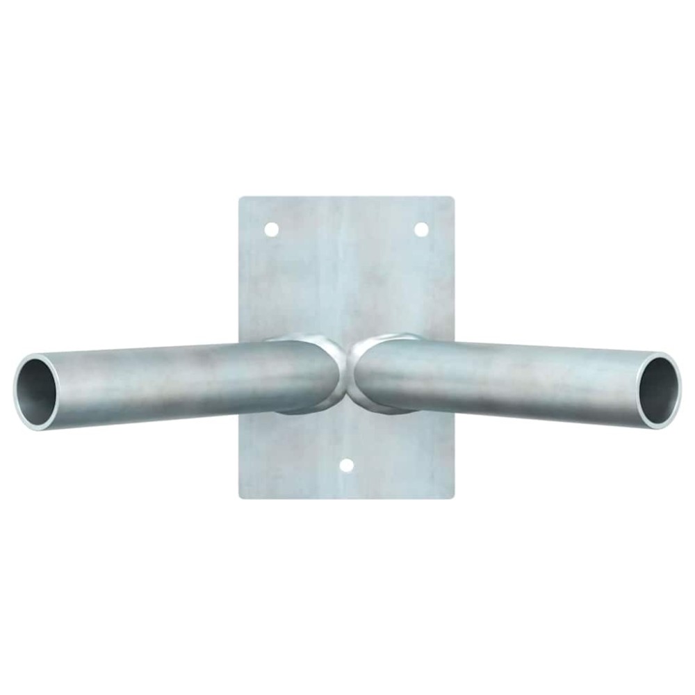 vidaXL Στήριγμα Σημαίας Ασημί 11,5 x 7,5 x 0,2 εκ. Ατσάλι