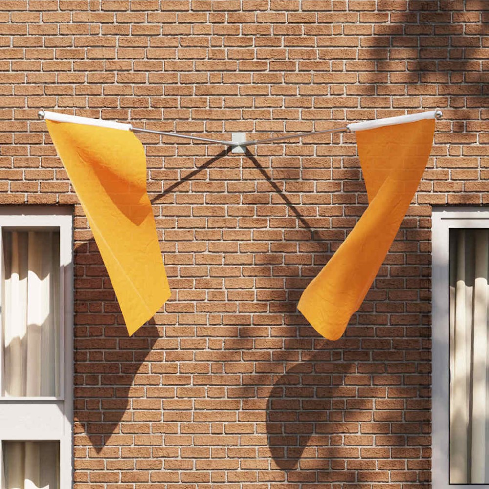 vidaXL Στήριγμα Σημαίας Ασημί 11,5 x 7,5 x 0,2 εκ. Ατσάλι