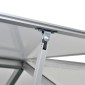 vidaXL Θερμοκήπιο με Πλαίσιο Βάσης 4,6 μ² από Ενισχυμένο Αλουμίνιο