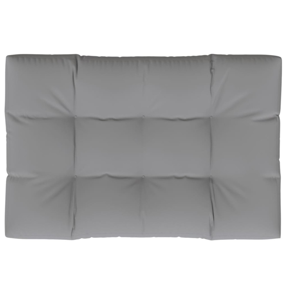 vidaXL Μαξιλάρι Καθίσματος Παλέτας Γκρι 120 x 80 x 12 εκ. Υφασμάτινο