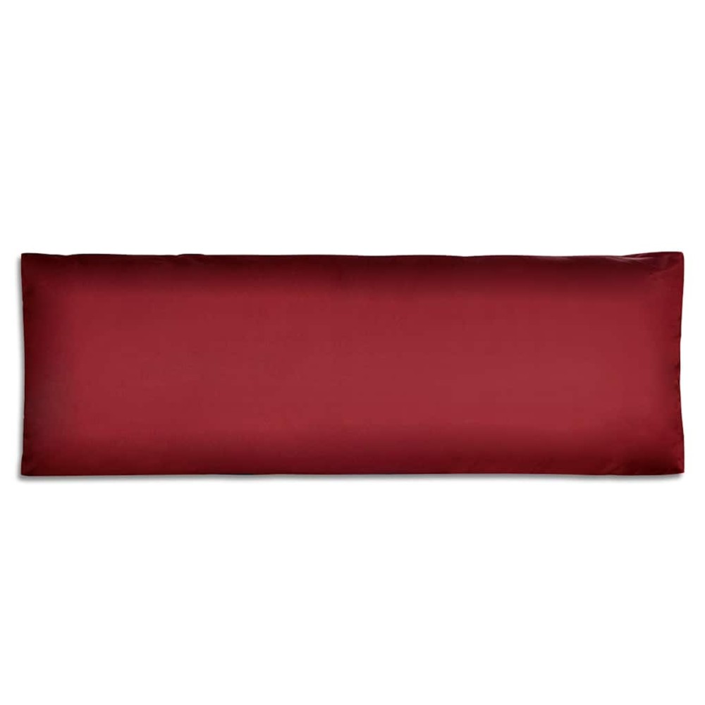 vidaXL Μαξιλάρι Πλάτης Επενδεδυμένο Μπορντό 120 x 40 x 10 εκ.
