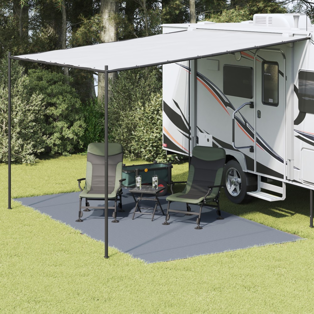 vidaXL Αξεσουάρ Σκηνής Μπλε-Γκρι Πολυεστέρας 250 x 450 εκ. Φορητό
