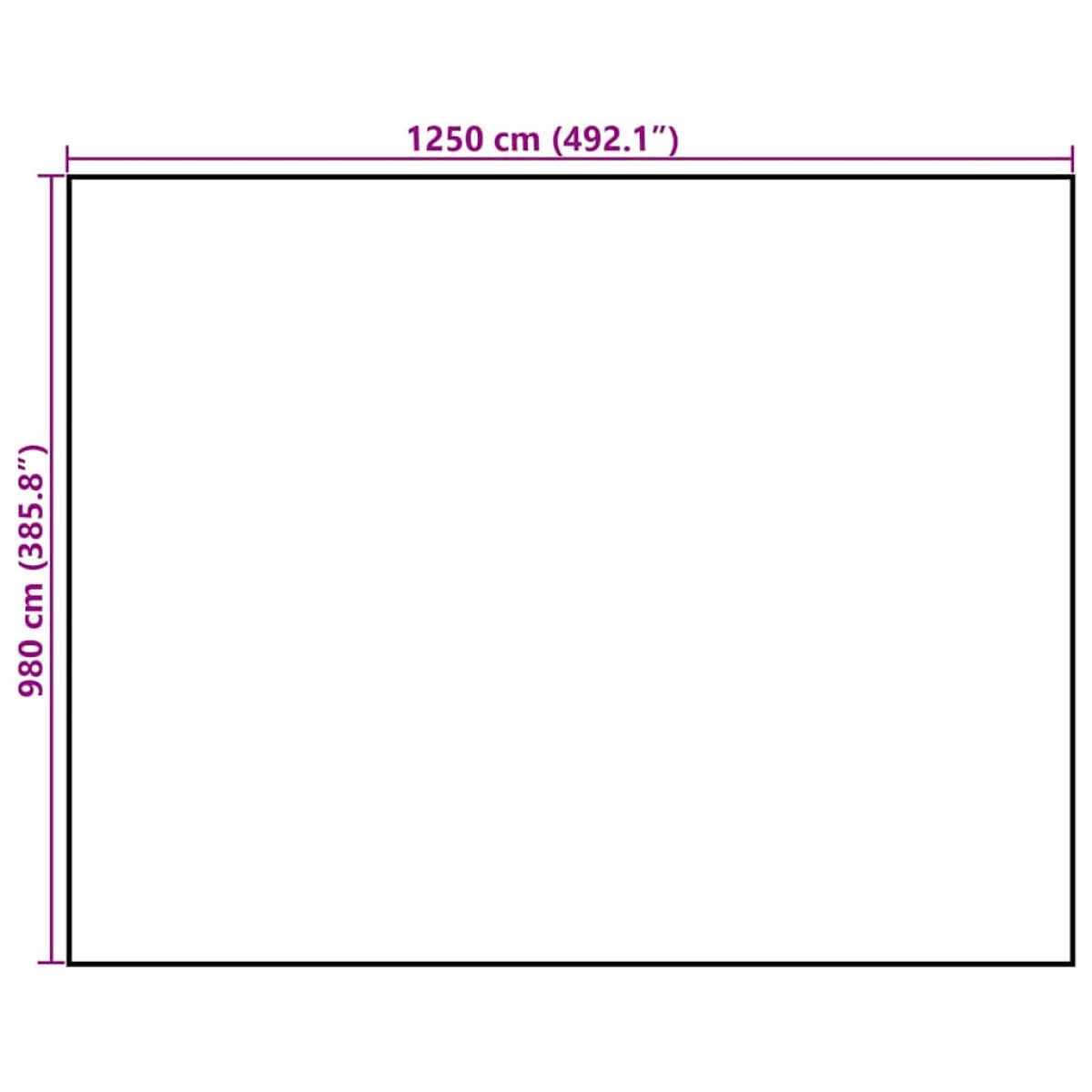 vidaXL Τάπητας 9,8x12,5 m 140 g/m² Πολυπροπυλένιο