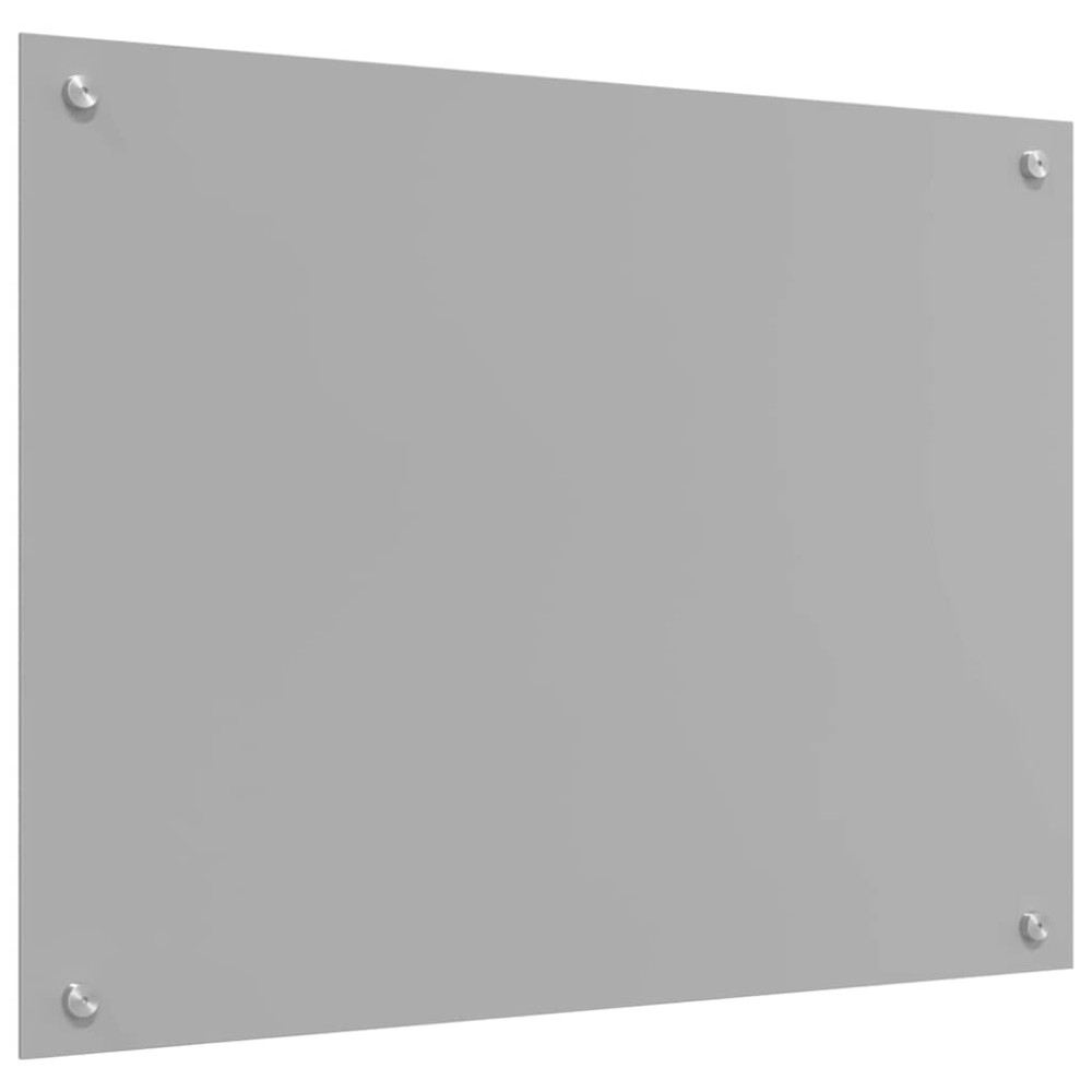 vidaXL Φωτιστικό Πίσω Τείχους Κουζίνας Ανοιχτό Γκρι 80x50x0,6 εκ Γυαλί Αντισκηνής