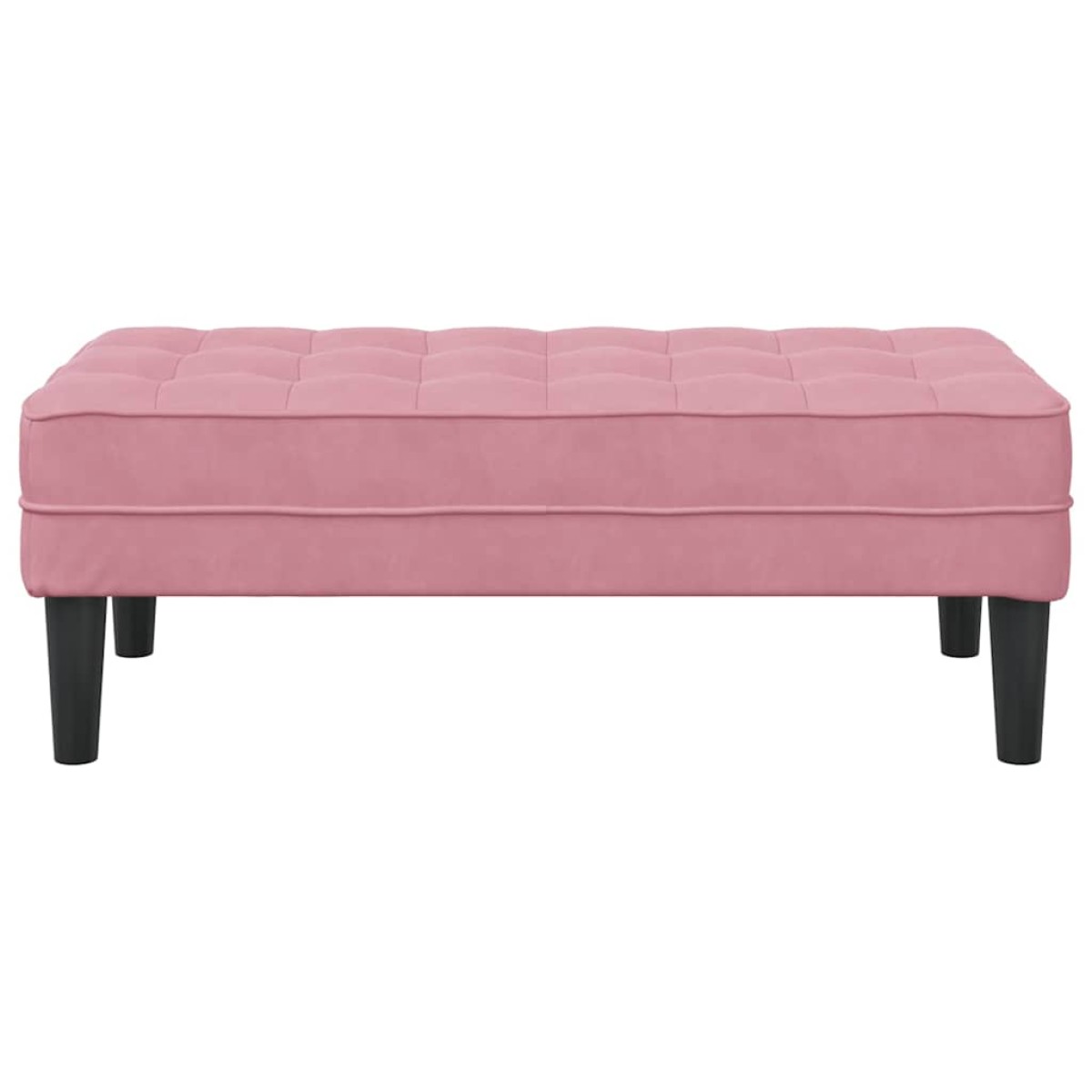 vidaXL παγκάκι Ροζ 113 x 57 x 39 εκ. Βελούδο