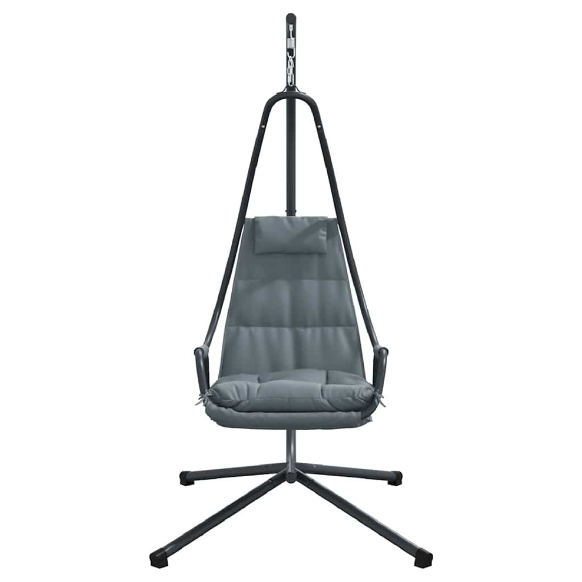 vidaXL Κρεμαστή καρέκλα αυγό Ανθρακί 94 x 107 x 196.5 εκ. Ατσάλι